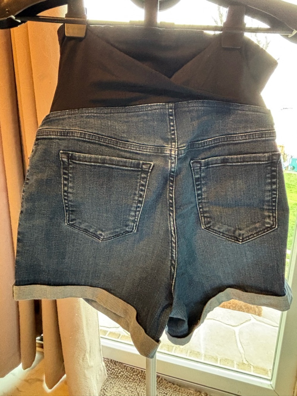Isabel Maternity by Ingrid & Isabel Slim Straight Dark Blue Maternity Jeans - Picture 5 of 7